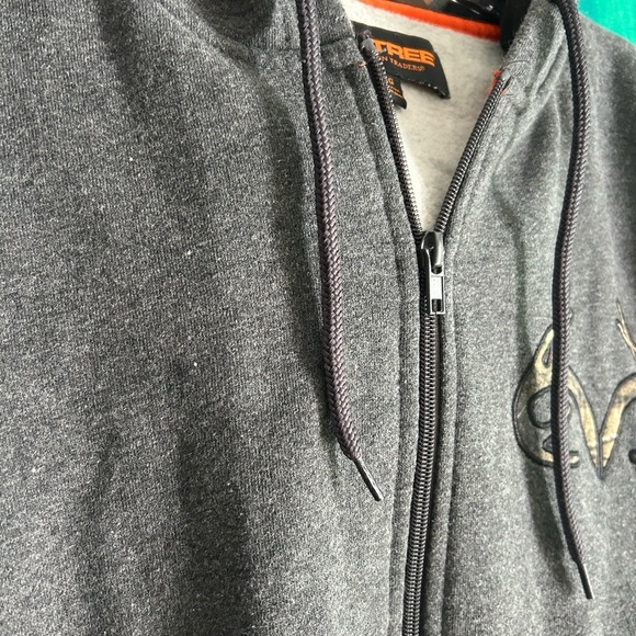 Realtree Gray and Orange Zip Up Hoodie XL - Picture 16 of 16